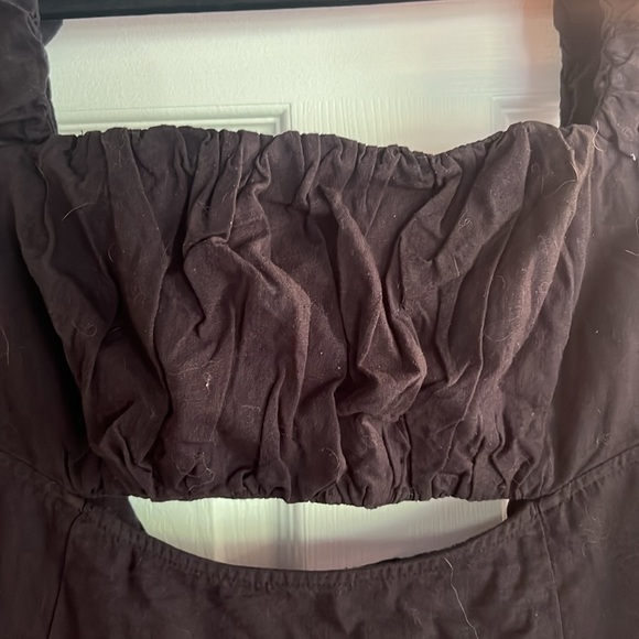 Free People Peplum Style Dress with cute cutout detail and pockets - Picture 3 of 9